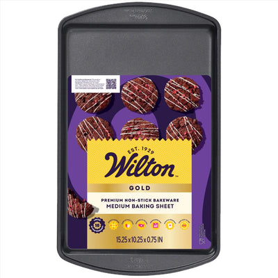 Wilton Gold 10 in. W X 15 in. L Medium Baking Sheet Gray
