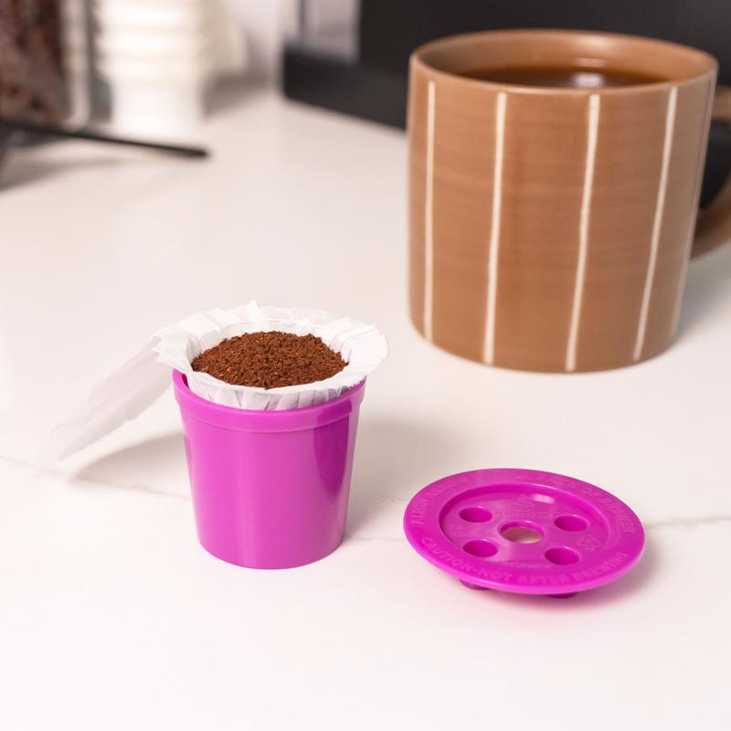 Perfect Pod Purple Plastic Disposable Cup Filters