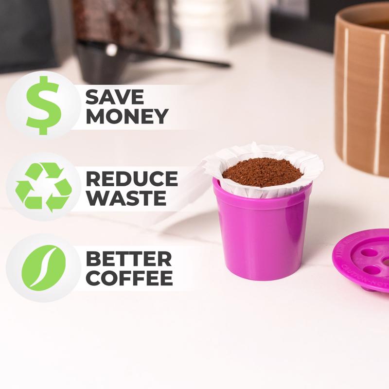 Perfect Pod Purple Plastic Disposable Cup Filters