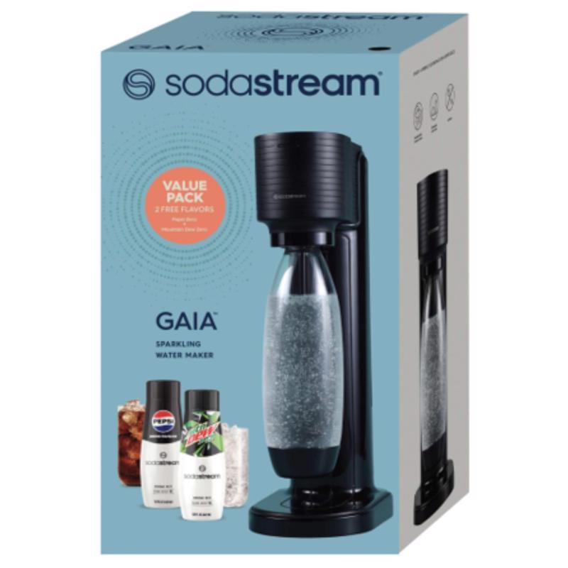 SodaStream Gaia Black 1 L Sparkling Water Maker Kit