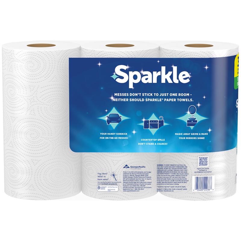 Sparkle Paper Towels 165 sheet 2 ply 3 pk