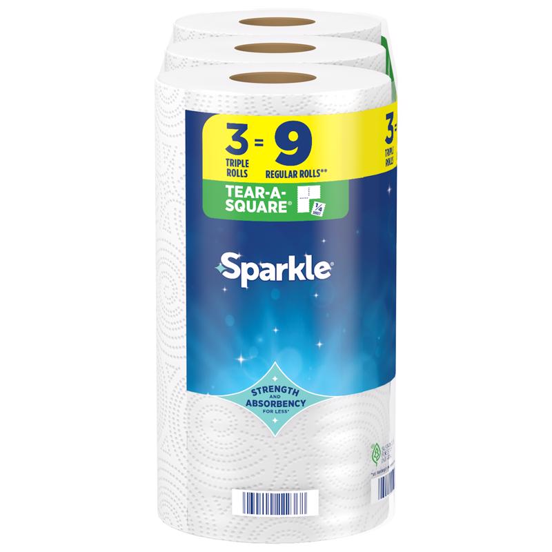 Sparkle Paper Towels 165 sheet 2 ply 3 pk