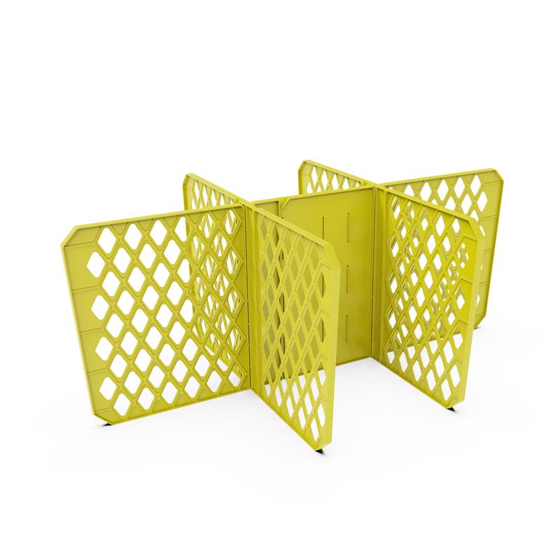 Organize-it 27 gal Yellow Storage Tote Divider 15 in. H X 8 in. W X 2 in. D