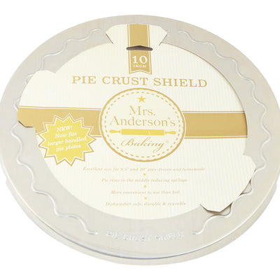 Mrs. Anderson's Baking Baking 10 in. L Pie Crust Shield Silver