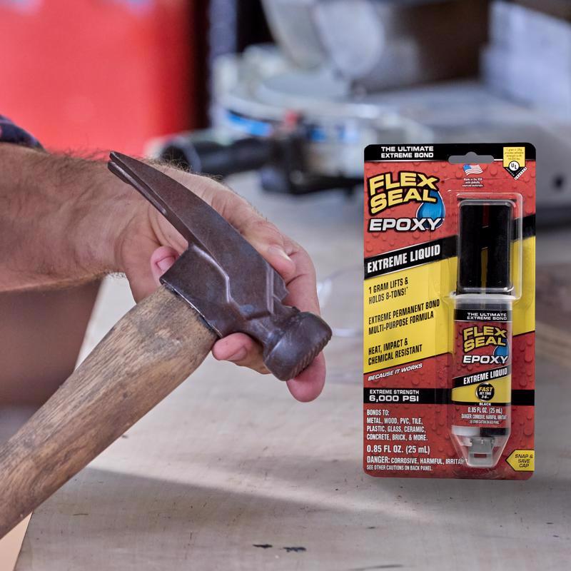 Flex Seal Family of Products Flex Seal Epoxy Extra Strength Epoxy Black Epoxy Syringe 0.85 fl. oz.