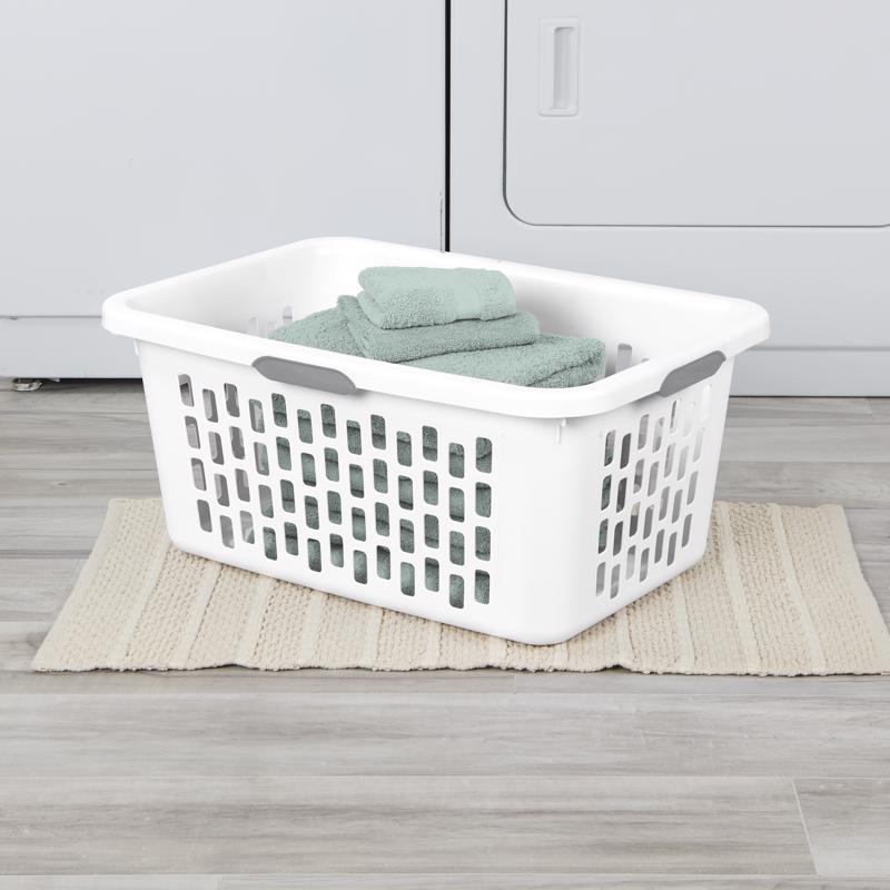 Sterilite White Plastic Laundry Basket
