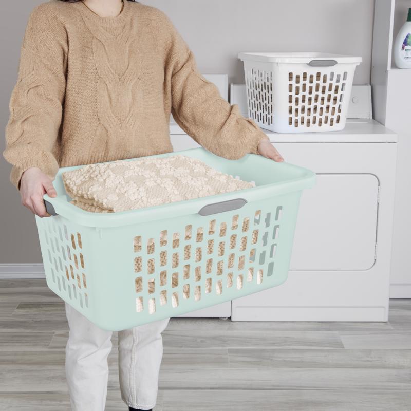 Sterilite Mint Plastic Laundry Basket