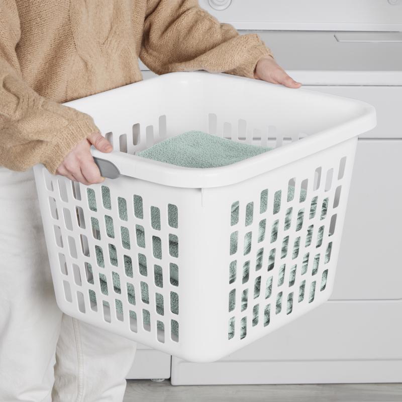 Sterilite White Plastic Laundry Basket
