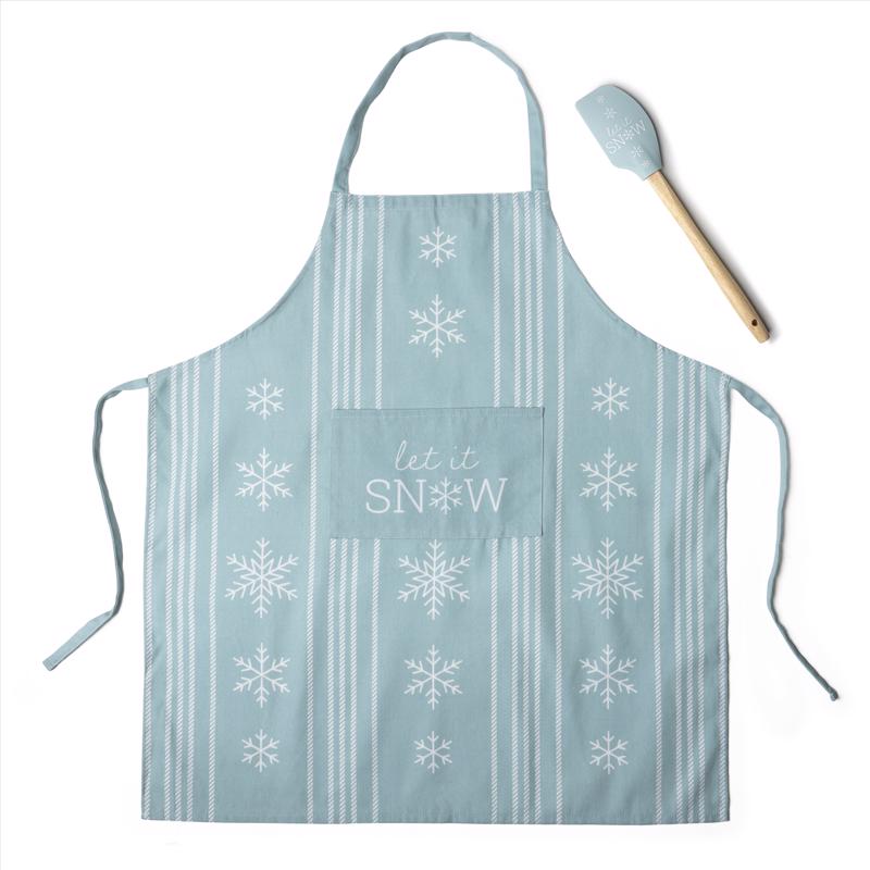 Krumbs Kitchen Assorted Cotton/Polyester Apron and Spatula