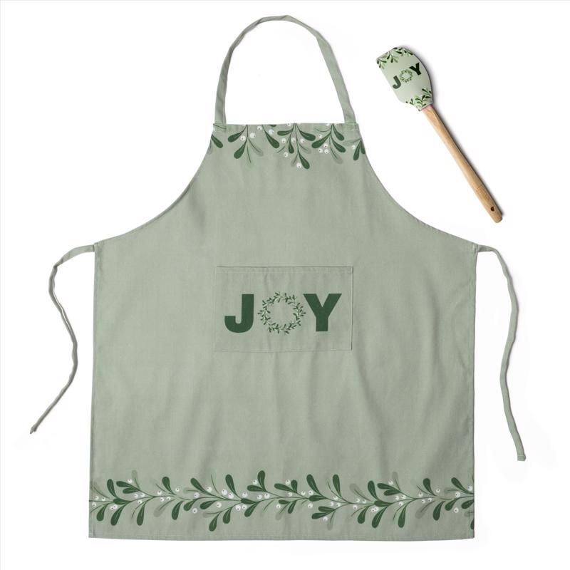 Krumbs Kitchen Assorted Cotton/Polyester Apron and Spatula