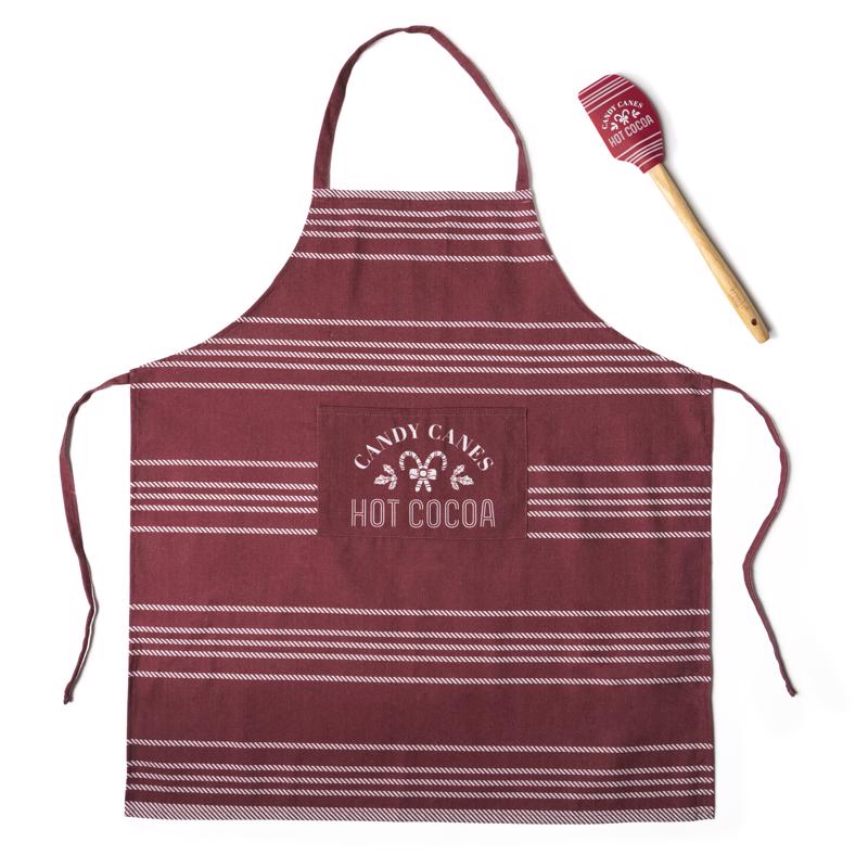 Krumbs Kitchen Assorted Cotton/Polyester Apron and Spatula