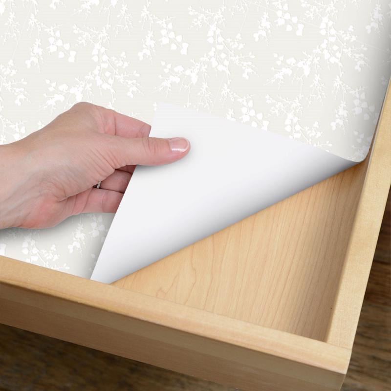 Con-Tact 9 ft. L X 18 in. W White Shelf Liner