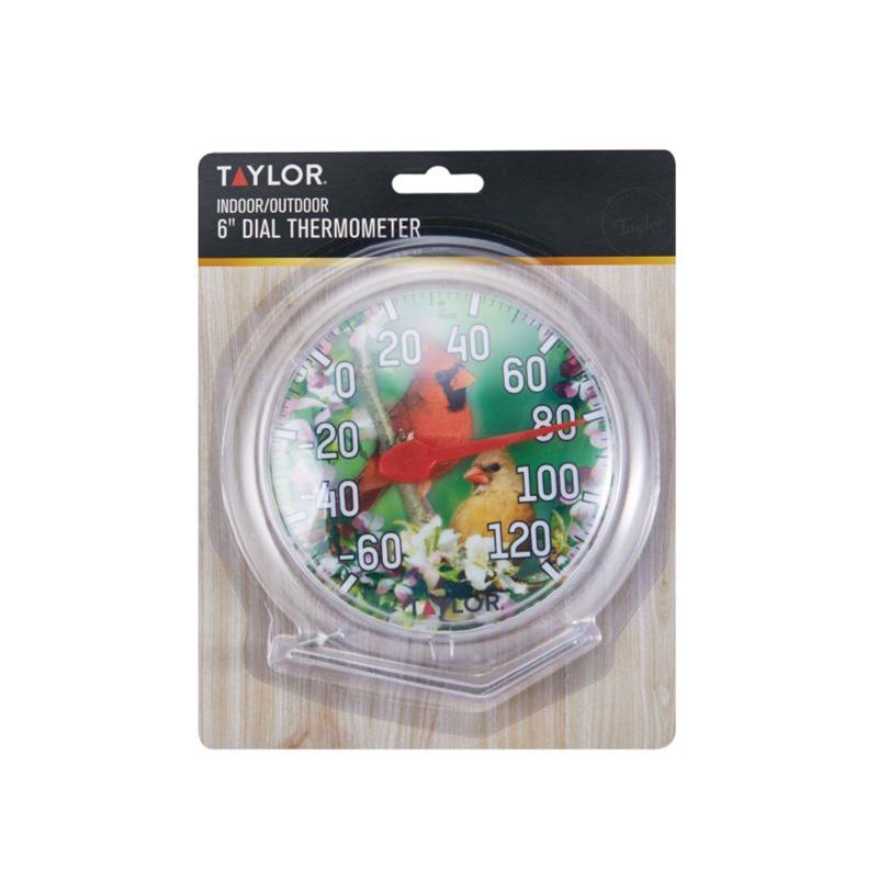 Taylor Bird Design Dial Thermometer Plastic Assorted 6 in.