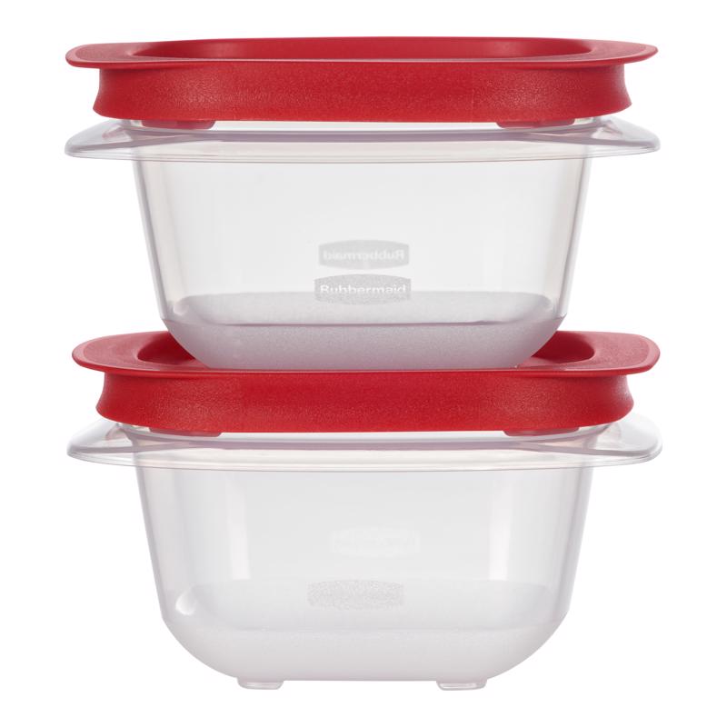 Rubbermaid Easy Store 1.83 cups clear Food Storage Container Set 2 pk