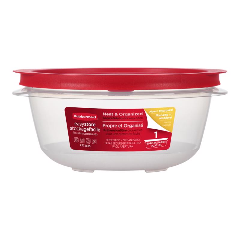 Rubbermaid Easy Store 5.94 cups Clear Food Container and Lid