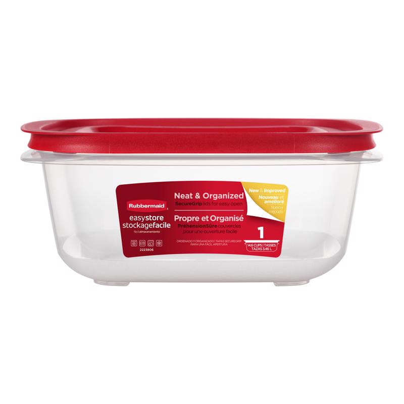 Rubbermaid Easy Store 14.6 cups Clear Food Container and Lid