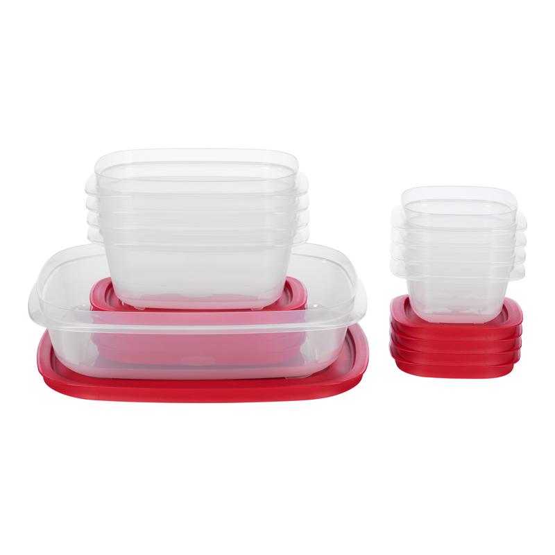 Rubbermaid Easy Store Clear Food Storage Container Set 18 pk