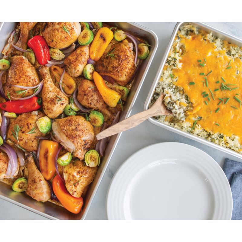 Nordic Ware 12.4 in. W X 17.3 in. L Sheetcake Pan Silver