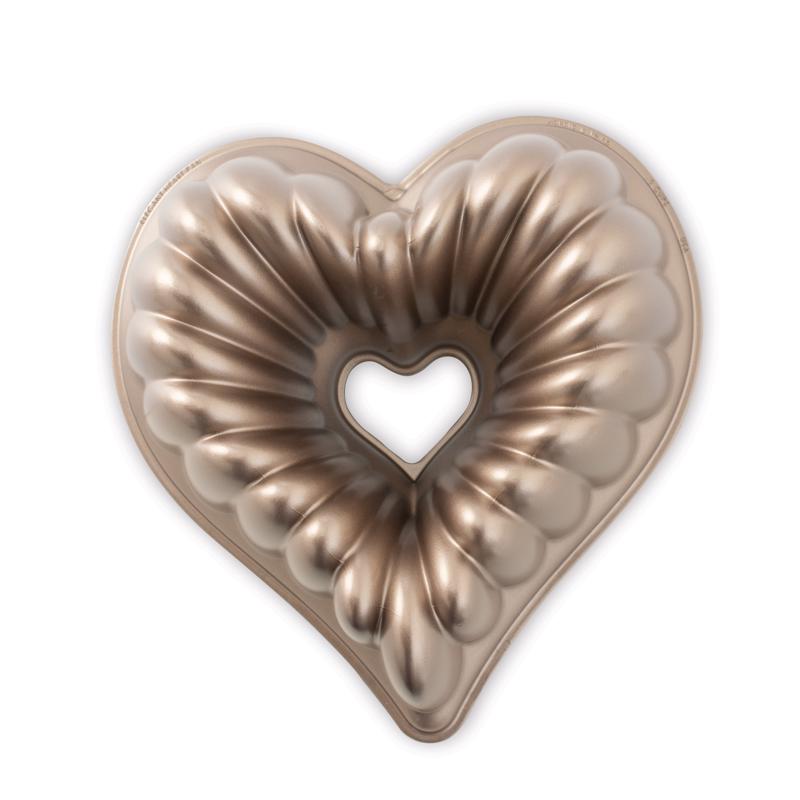 Nordic Ware 10.5 in. W X 11 in. L Heart Bundt Pan Pink