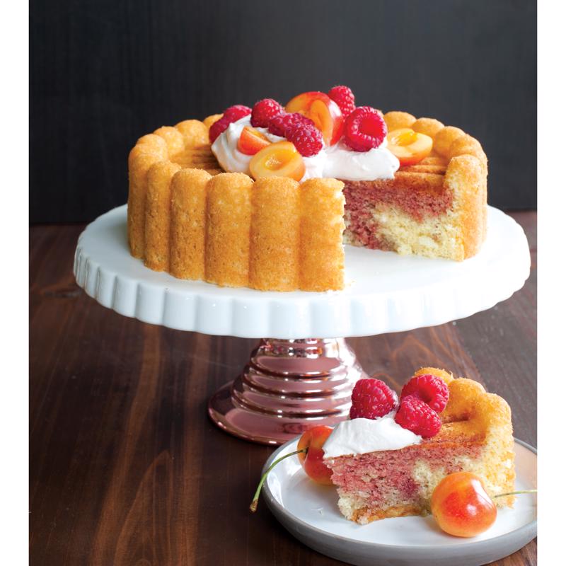 Nordic Ware 8.75 in. W X 8.75 in. L 8 in. Charlotte Cake Pan Pink