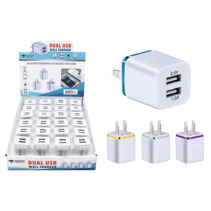 Diamond Visions 2 Port USB Wall Charger