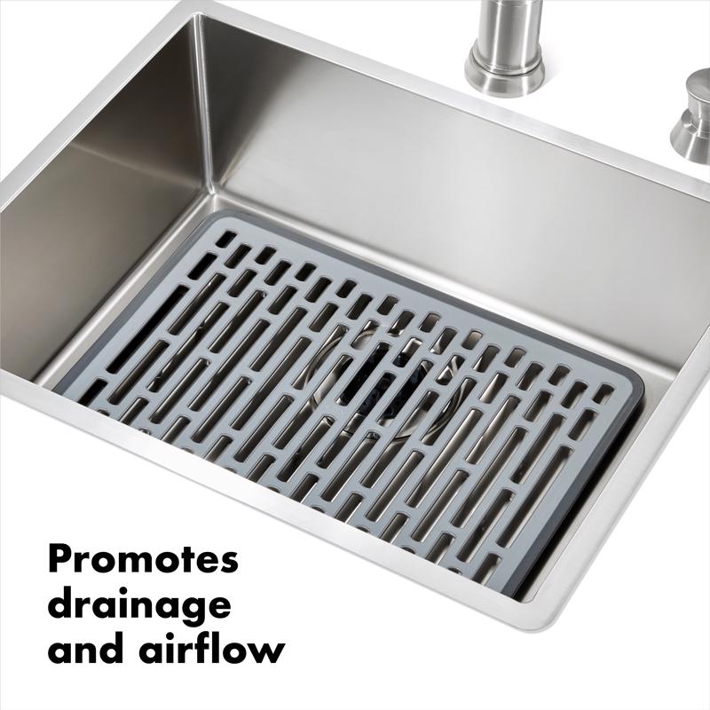 OXO Good Grips 16 in. L X 12 in. W X 1 in. H Silicone Sink Mat