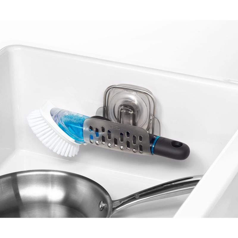 OXO Good Grips 3 in. L X 4 in. W X 3 in. H Plastic/Stainless Steel Sponge Holder