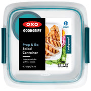 OXO Good Grips 6.3 cups White and Blue Split Food Container w/Lid
