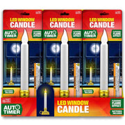 Magic Seasons White NA Scent Plastic Window Candle Flameless Flickering Candle