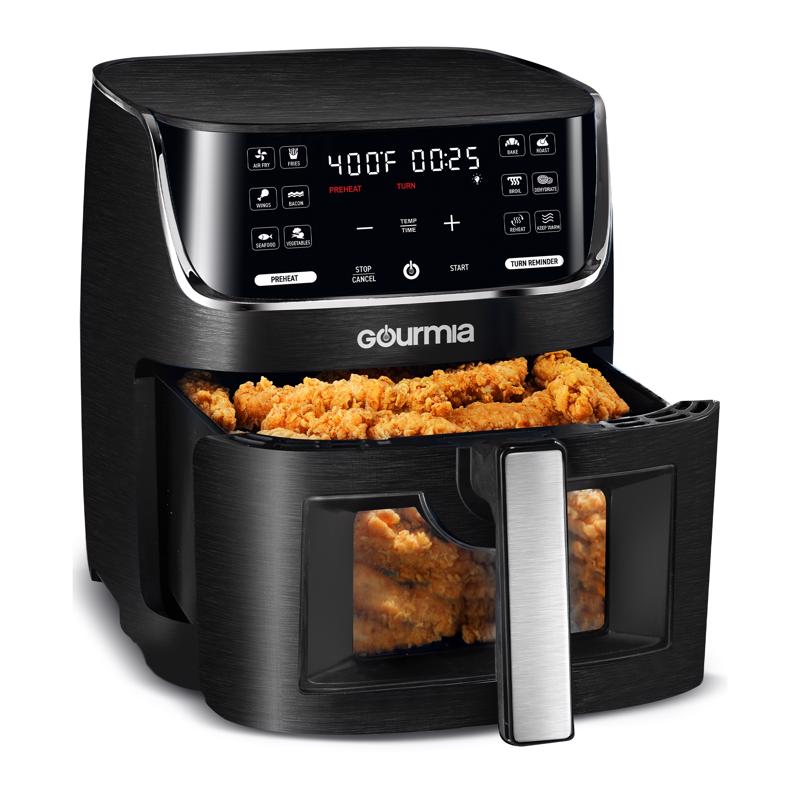 Gourmia Black/Silver 8 qt Programmable Digital Air Fryer
