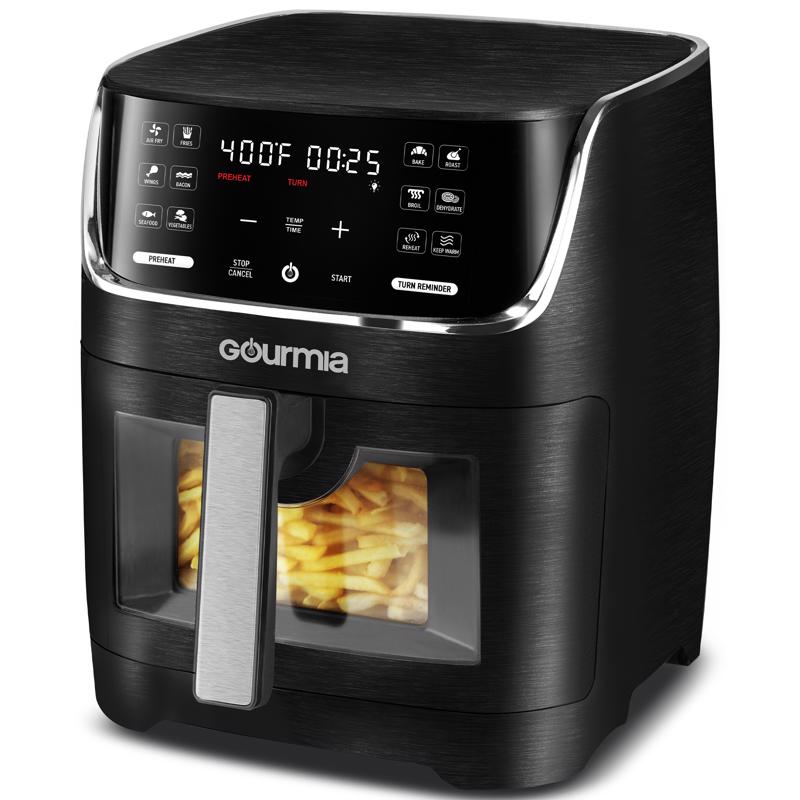 Gourmia Black/Silver 8 qt Programmable Digital Air Fryer