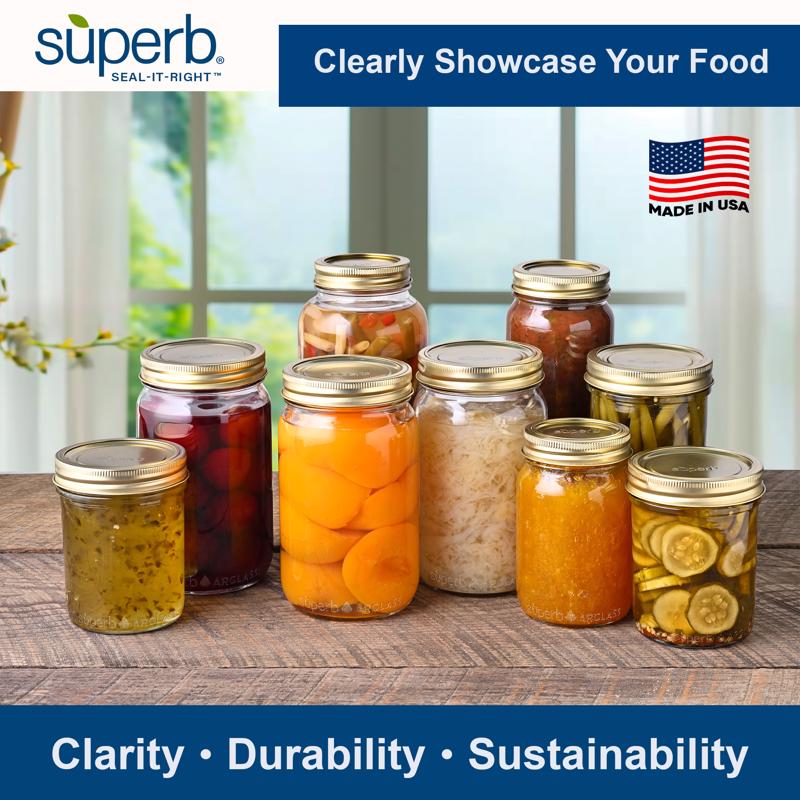 Superb Regular Mouth Canning Rings 120 pk