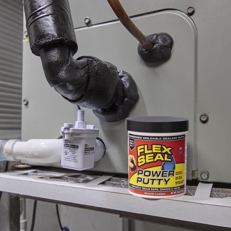 Flex Seal Family of Products Flex Seal Power Putty Black Rubber Sealant 1 lb