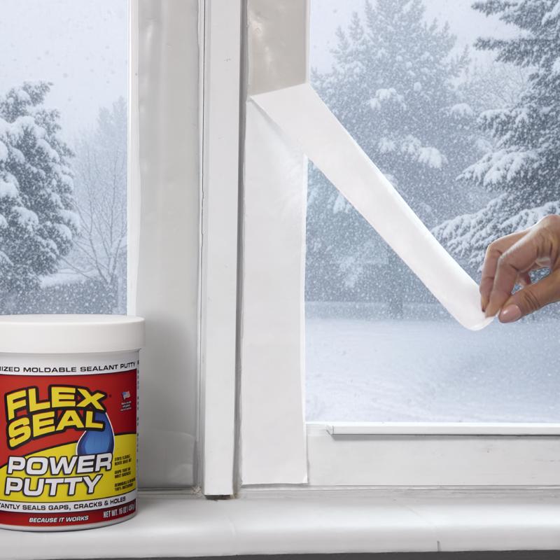 Flex Seal Family of Products Flex Seal Power Putty White Rubber Sealant 0.5 lb