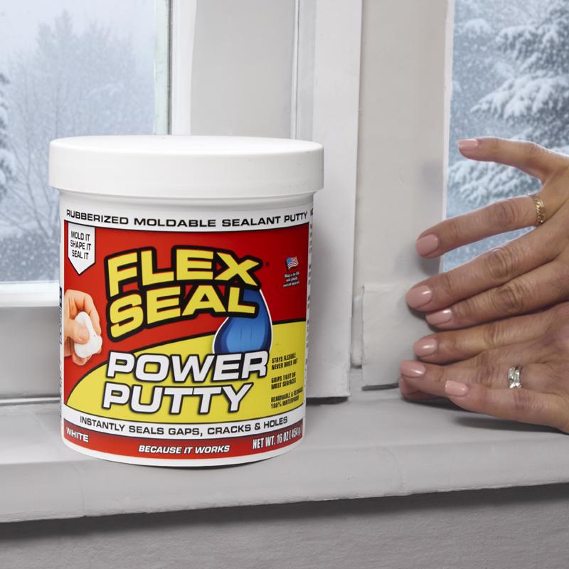 Flex Seal Family of Products Flex Seal Power Putty White Rubber Sealant 0.5 lb