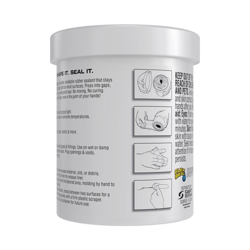 Flex Seal Family of Products Flex Seal Power Putty White Rubber Sealant 1 lb