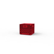 Organize-it Red Miniature Storage Bin 5.5 in. H X 6.5 in. W X 6.5 in. D Stackable