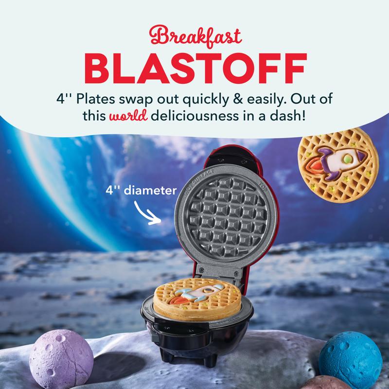 Dash Metal Mini Waffle Removable Plates