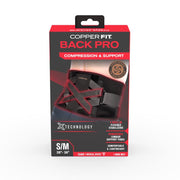 Copper Fit Back Pro Black Power X Straps Technology Compression Back Support Belt