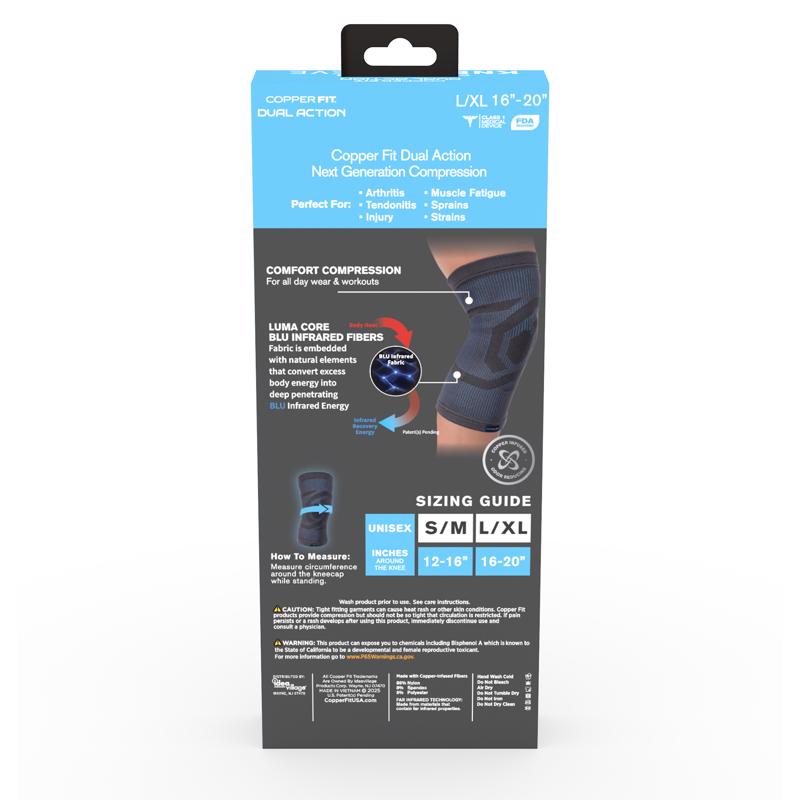 Copper Fit Dual Action Compression Knee Sleeve