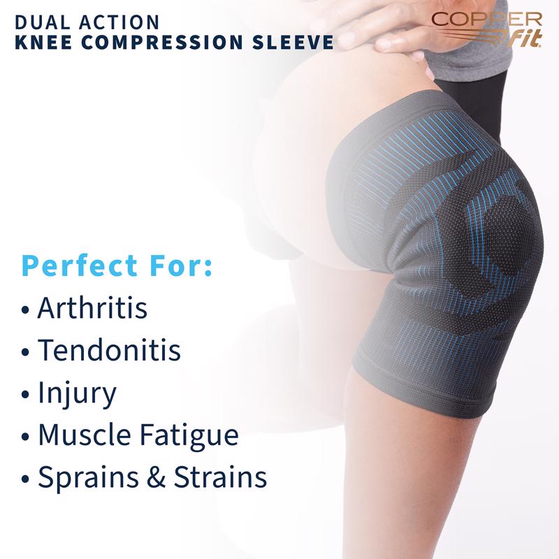 Copper Fit Dual Action Compression Knee Sleeve