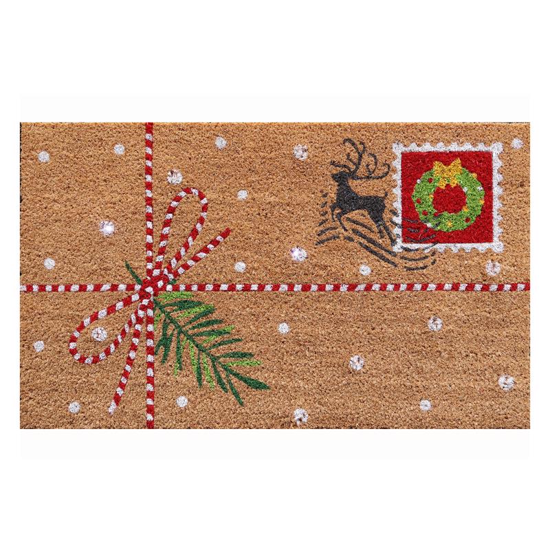 Test Rite 18 in. W X 30 in. L Multi-Color Coir Door Mat