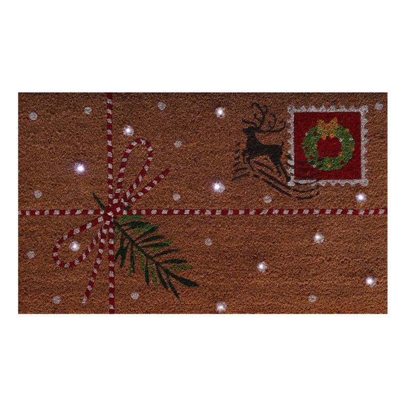 Test Rite 18 in. W X 30 in. L Multi-Color Coir Door Mat
