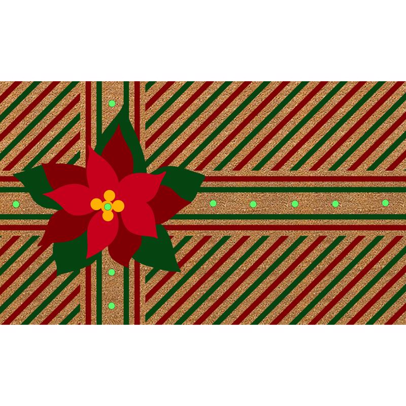 Test Rite 18 in. W X 30 in. L Multi-Color Coir Door Mat