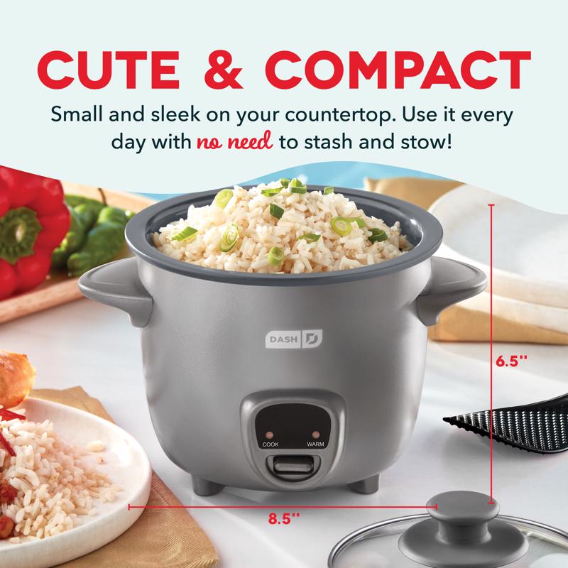 Dash Gray 2 cups Rice Cooker