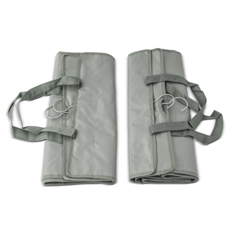 Core Home Gray Fabric Collapsible Clothes Hamper
