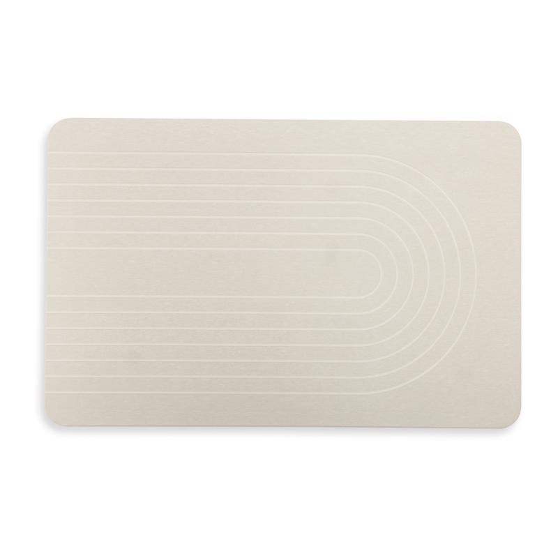Core Home 24 in. L X 16 in. W White Rubber Bath/Shower Cushion Mat