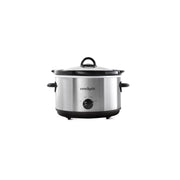 Crockpot 4.5 qt Black/Silver Stoneware Slow Cooker
