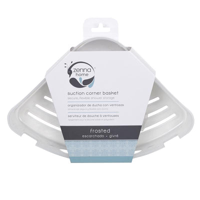 Zenna Home 2.5 in. H X 10.75 in. W X 7.3 in. L Suction Corner Basket