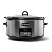 Crock-Pot 8 qt Black/Silver Stainless Steel Programmable Slow Cooker